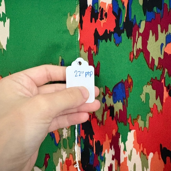 First Love Multicolor Abstract Blouse - Picture 3 of 3